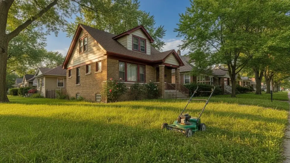 Volunteer for some neighborly yard help in Chicago, Illinois · Ref IWTMYL-PII