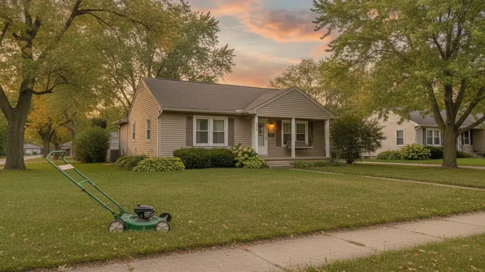 Pitch in on lawn care for a neighbor in Detroit, MI · Ref IWTMYL-P16