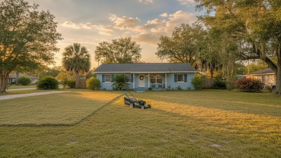 Pitch in on yard help for a neighbor in Fort Walton Bch, FL · Ref IWTMYL-M50