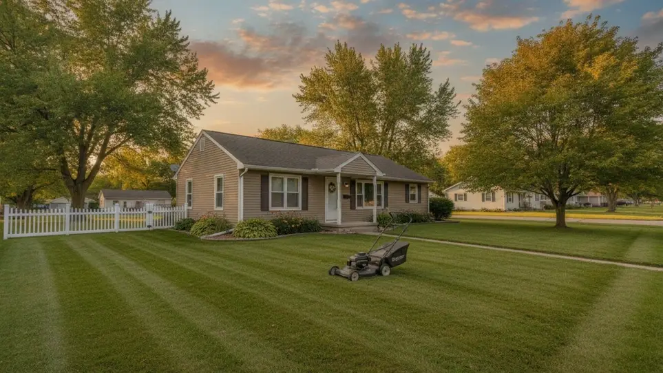 Spend an afternoon on yard work with an older neighbor in Hebron, IN · Ref IWTMYL-V4MS