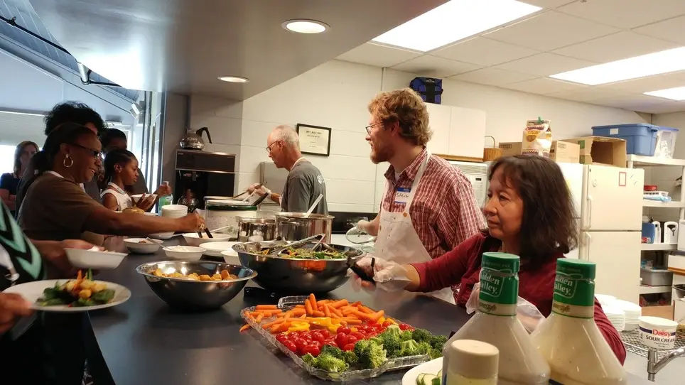 Community Meal Set up