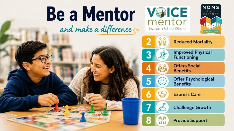 MAKE A DIFFERENCE - Mentor a student in the Issaquah School District