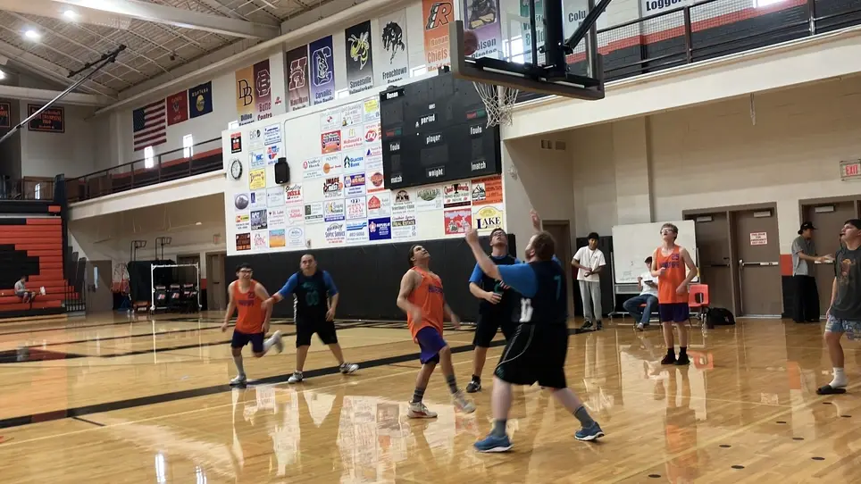 Missoula Special Olympics Basketball Unified Partner