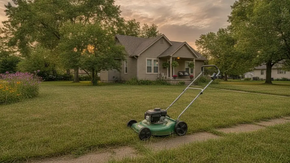 Pitch in on yard work for a neighbor in Towanda, KS · Ref IWTMYL-P20