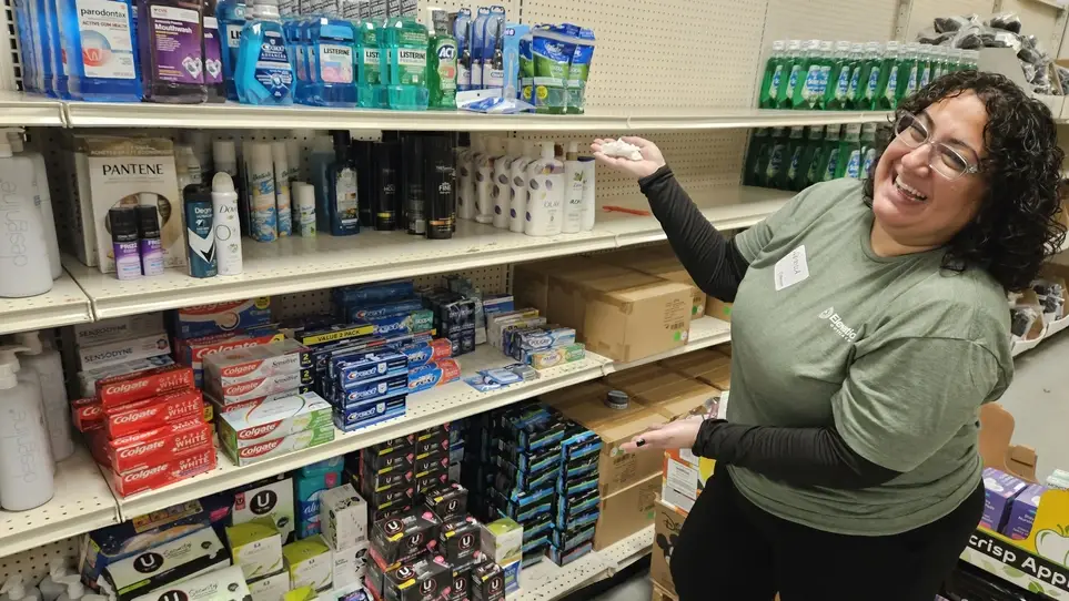 Sort and stock donated product