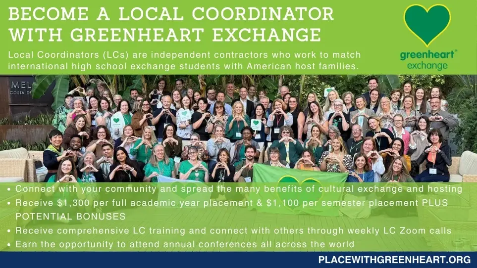 Local Coordinator - working with Exchange Students! FUN!