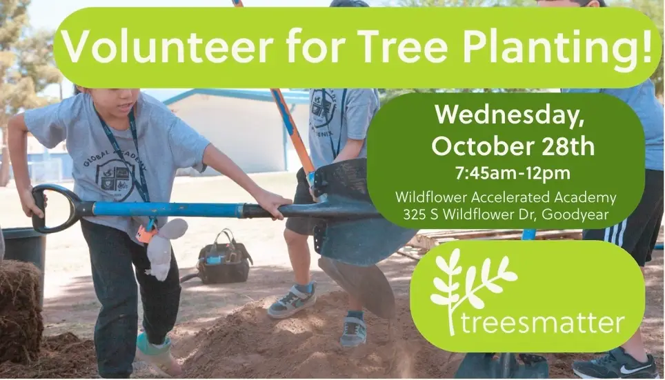 Tree Planting at Wildflower School