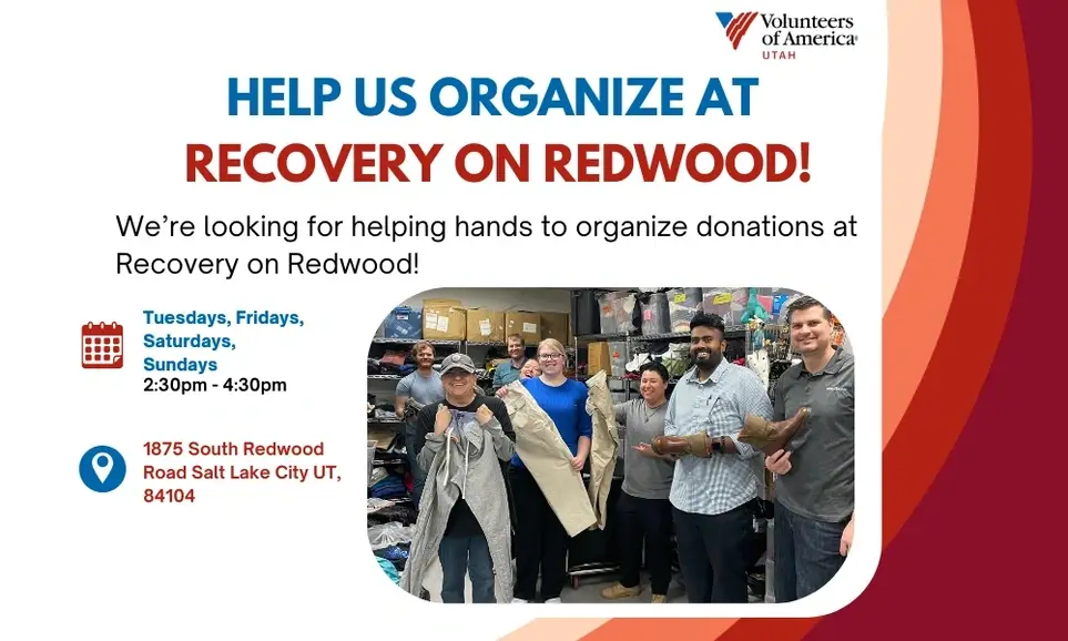 Help Us Organize at Recovery on Redwood!