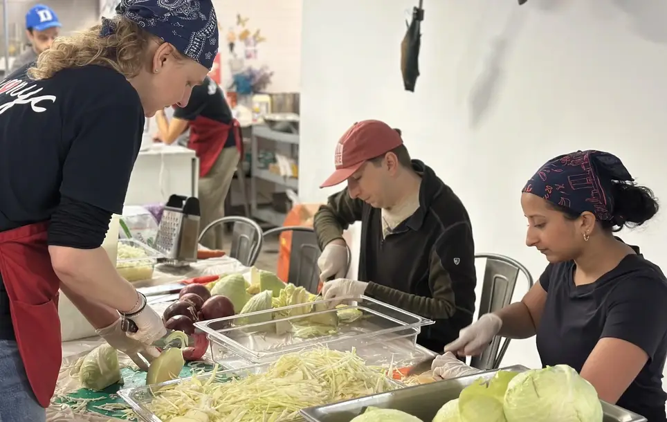 Help prep, cook, package, and distribute meals to neighbors in need on weekdays