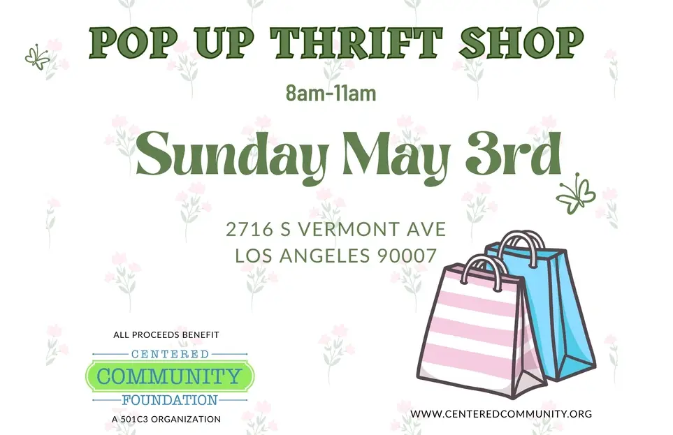 Pop Up Thrift Shop Fundraiser