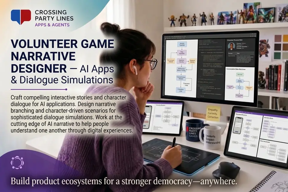 Volunteer Game Narrative Designer — AI Apps & Dialogue Simulations