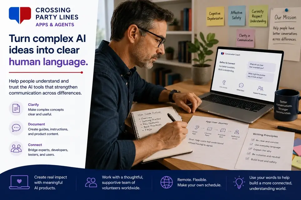Volunteer Technical  Communicator — AI Apps and Conversational Agents