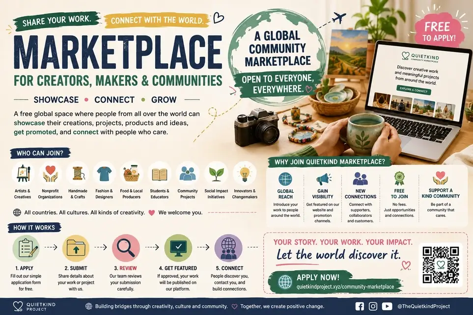 Quietkind Community Marketplace — A Free Global Space to Showcase, Connect & Grow