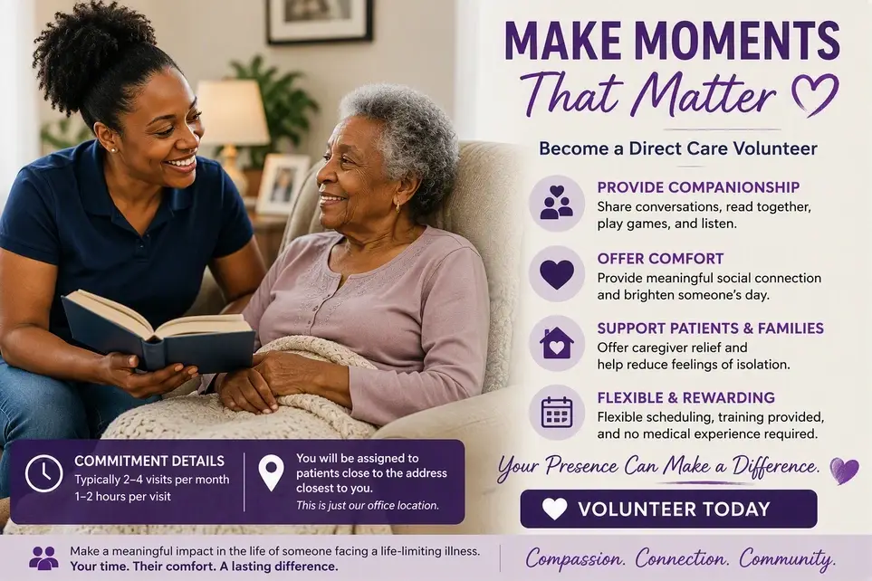 Hospice Companion Volunteer - Make a Meaningful Difference