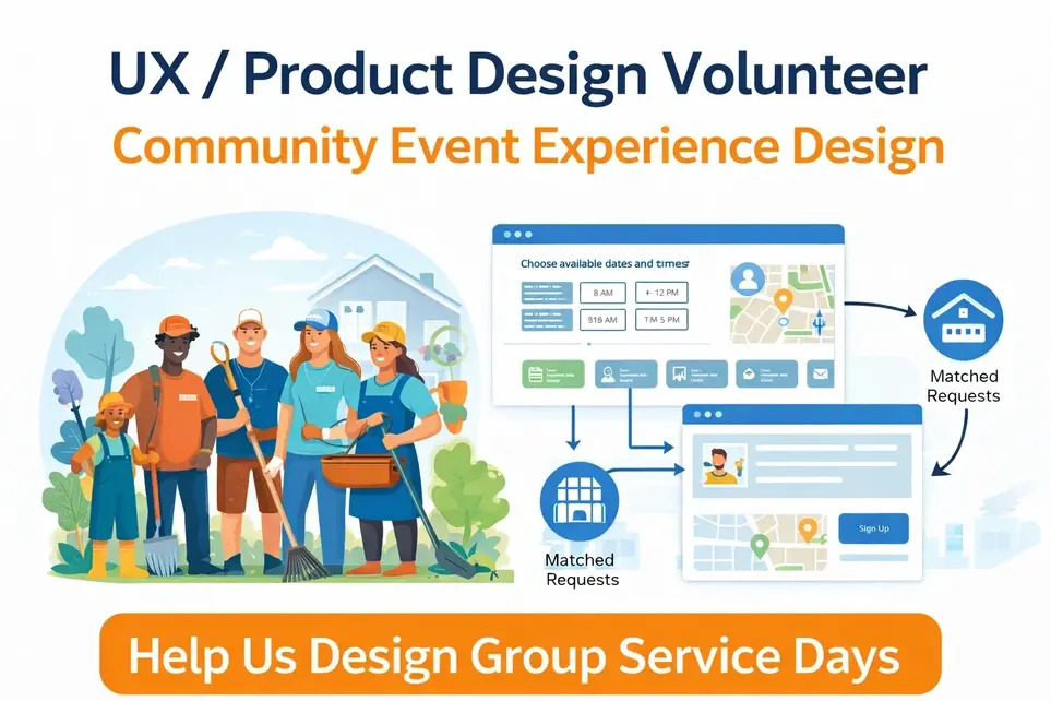 UX / Product Design Volunteer – Community Event Experience