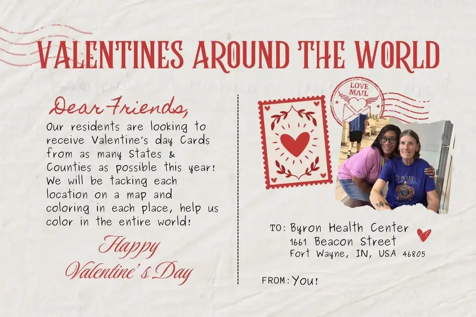Valentine's Day Cards From Around The World - Nursing Home