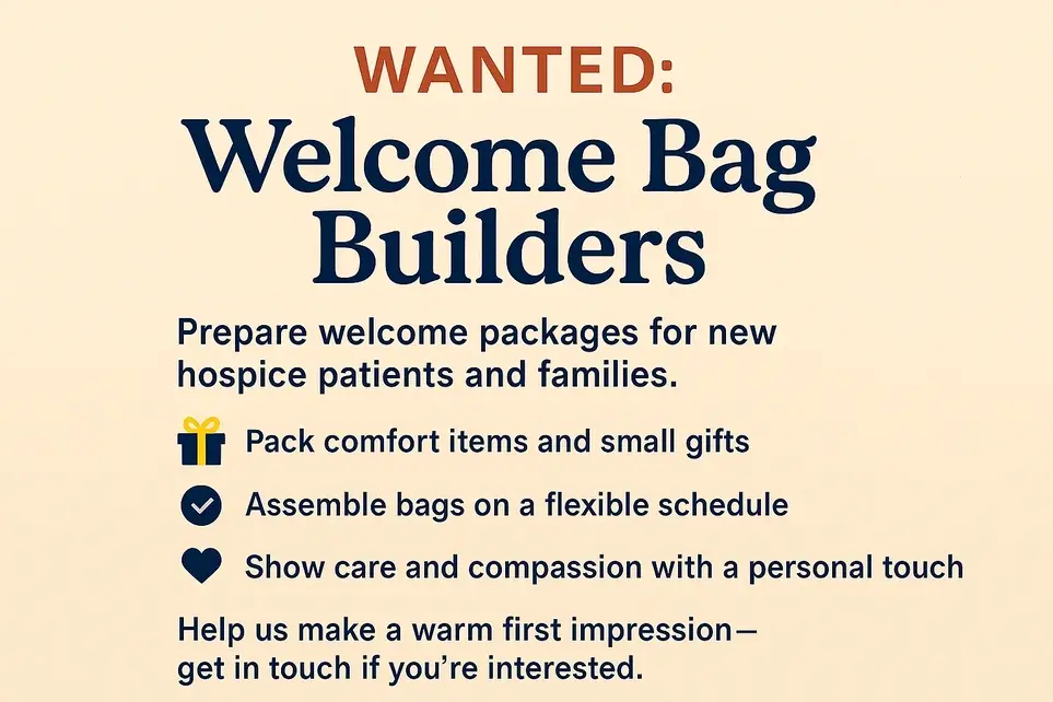 🌟 Wanted: Welcome Bag Builders 🌟