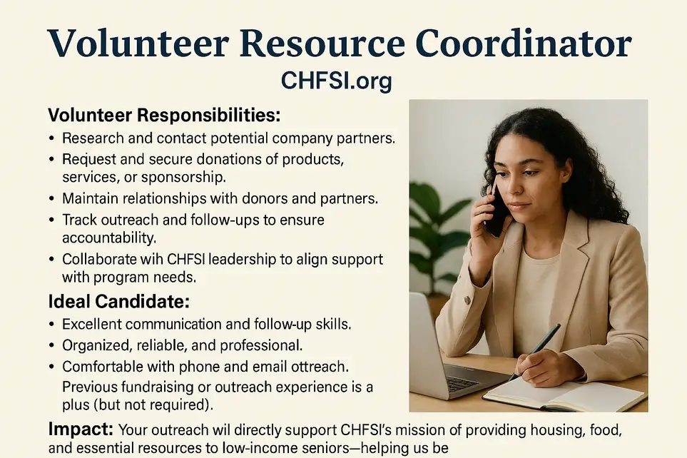 🧡 Volunteer Opportunity: Resource Coordinator