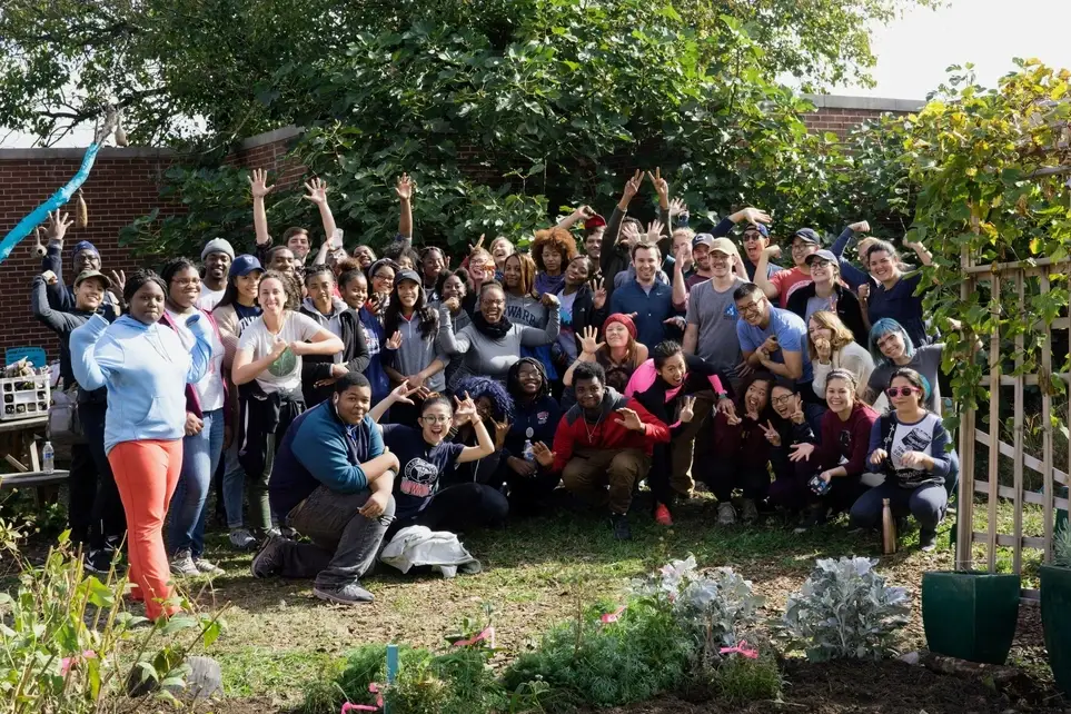Garden Workday at Jefferson Middle School!