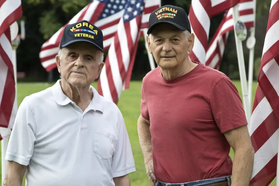 Military Veterans visiting with Veteran Hospice Patients
