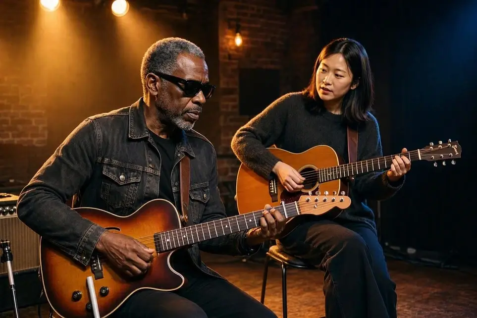 Red Rocker Fan with Legal Blindness Is Looking for a Jam Buddy and Companion