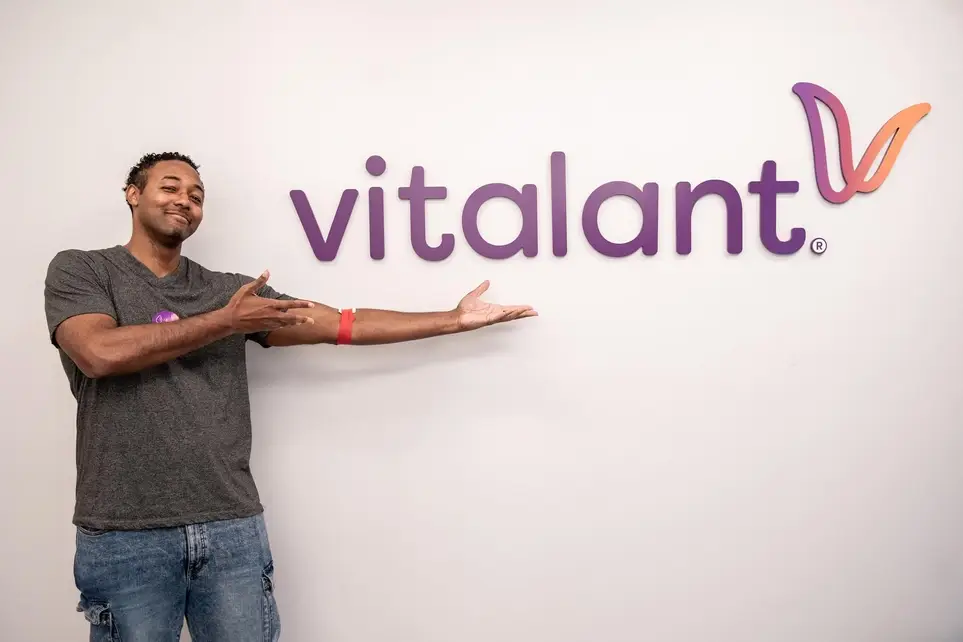 Behind the scenes helper?  Fold t-shirts at our Vitalant offices!