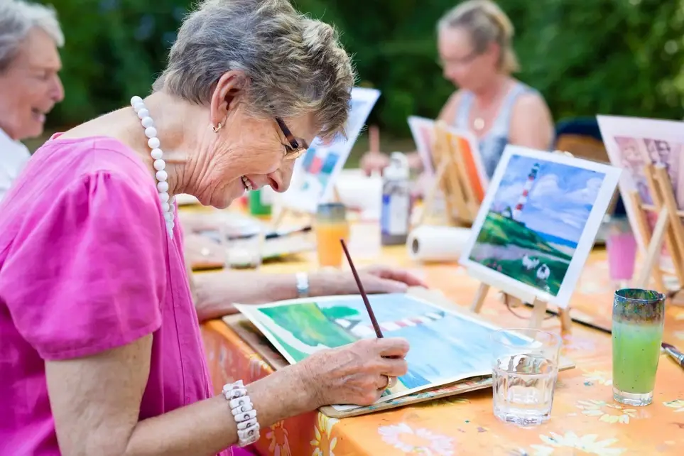Fun Arts & Crafts Activity with Older Adults