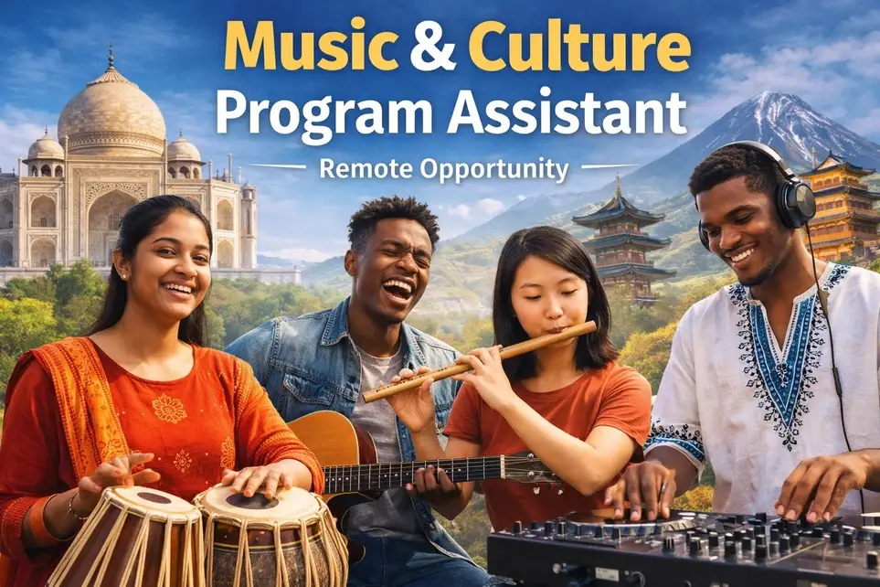 🎶 Music & Culture Program Assistant (Remote / Ongoing)