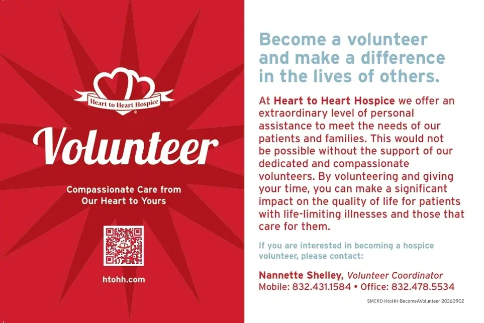 Volunteer at Heart to Heart Hospice