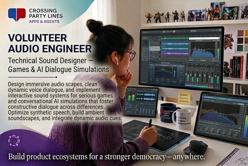 Volunteer Audio Engineer / Technical Sound Designer — Games & AI Dialogue Simulations