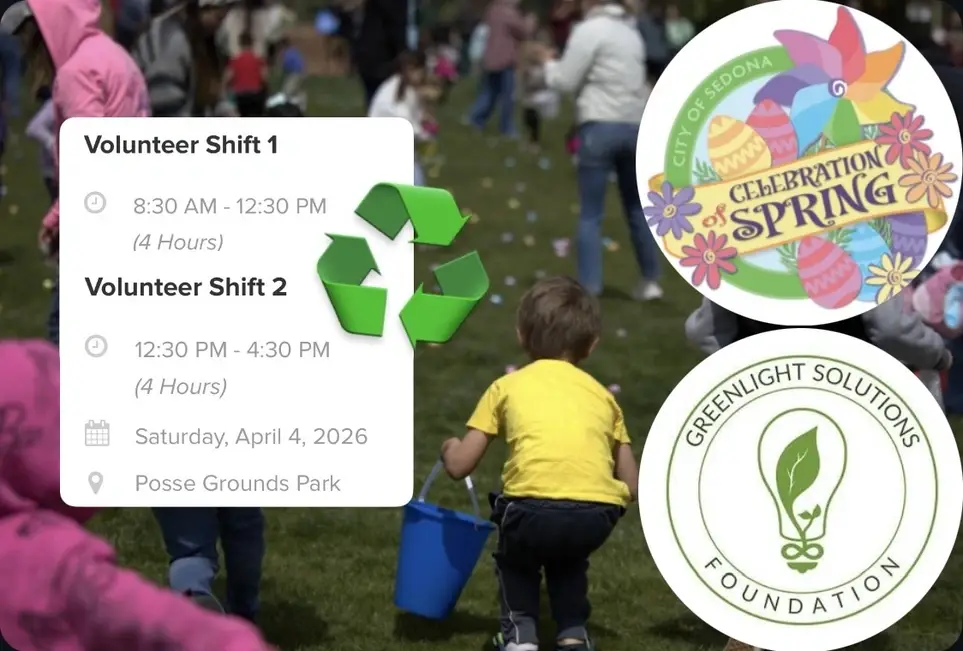 Green Team Volunteers - Help Divert Waste at Sedona’s Celebration of Spring 🌱