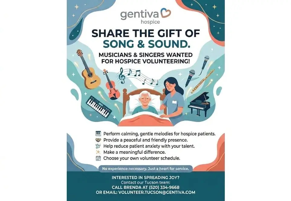 Gentiva Hospice: Bring Comfort Through Music (Volunteers Needed)