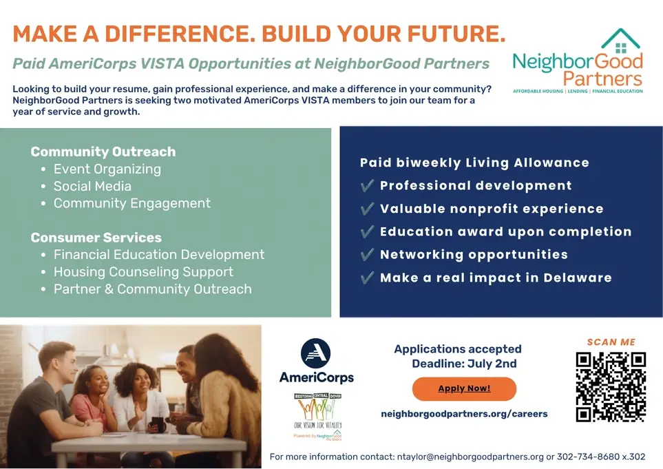 AmeriCorp VISTA Volunteer - Consumer Services Outreach VISTA