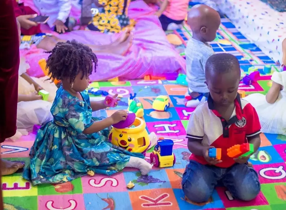 Volunteer by teaching and taking care of disabled children