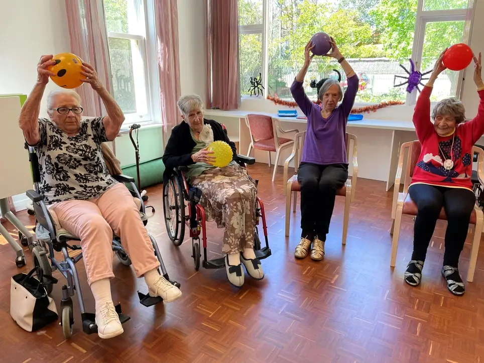 Chair exercise for people with disabilities