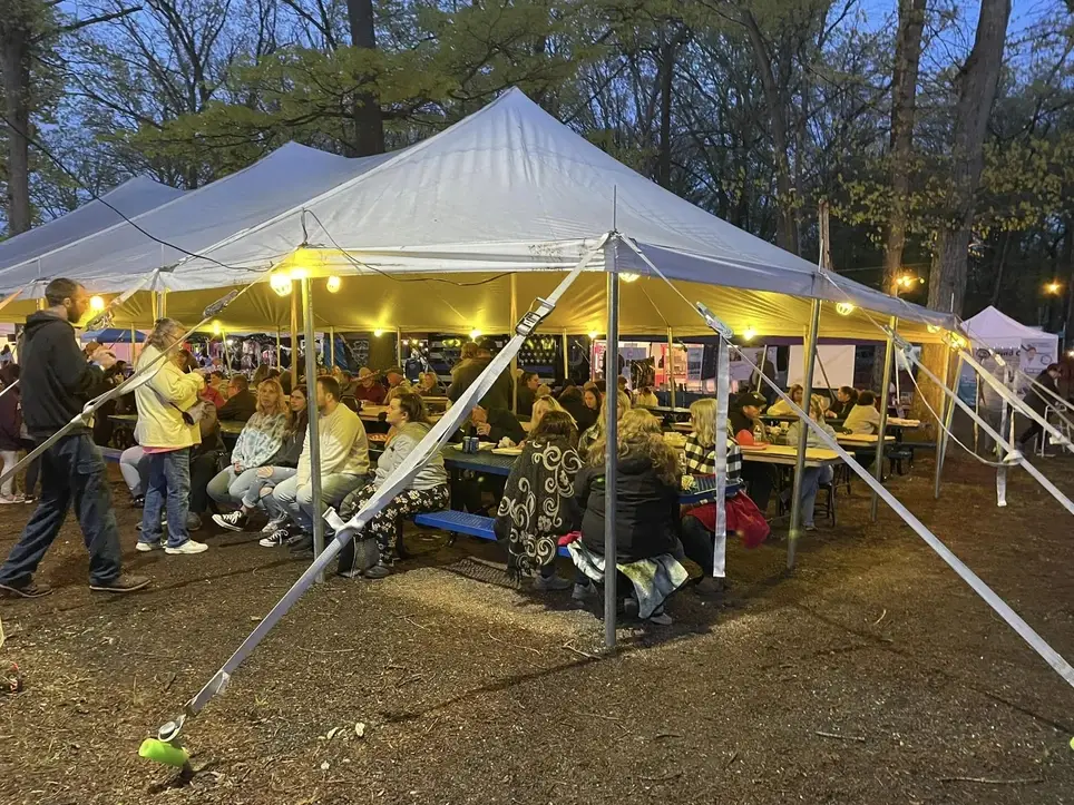 Carnival Evening Food Serving/Cooking or fire co. game stand operator