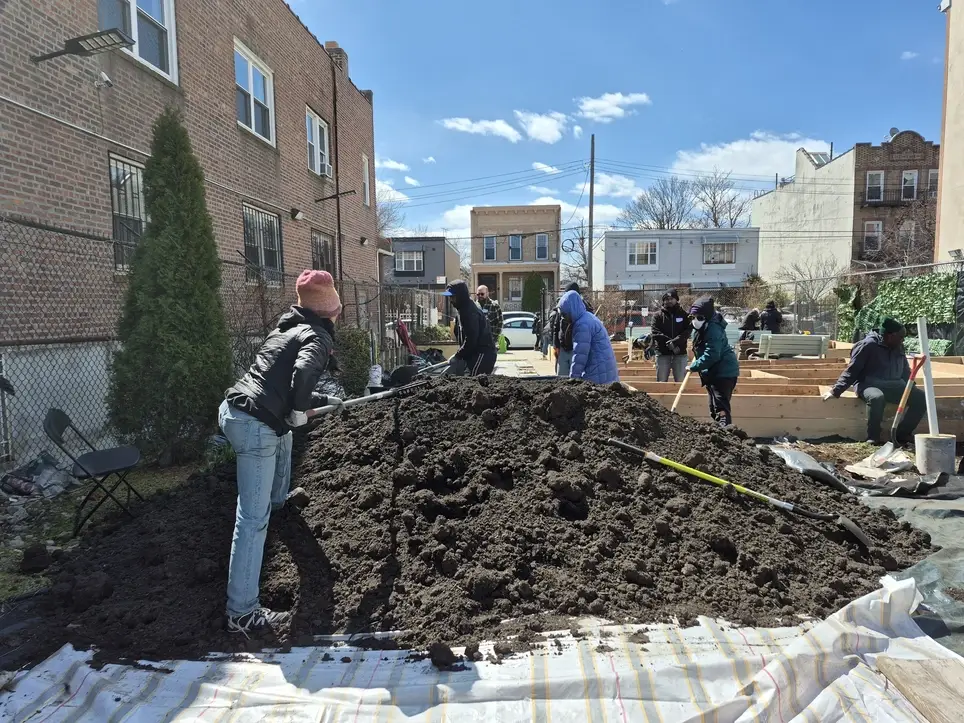 Garden Bed Building Day at Prophecy Garden