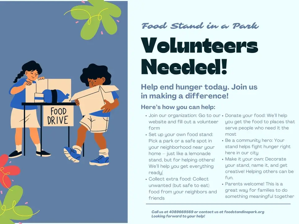 Join Food Stand in a Park: Set up your own food stand today!