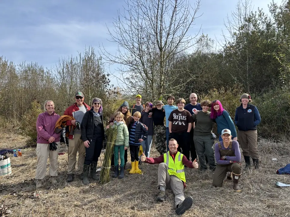 Volunteer Planting at Multnomah Channel Marsh Natural Area