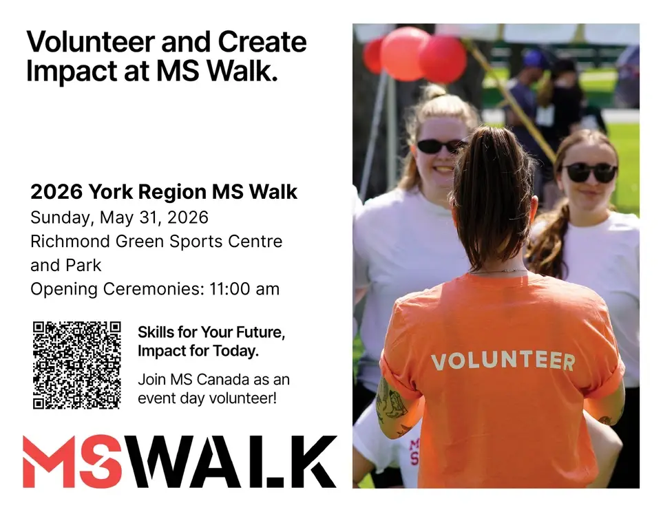 Event Day Roles for 2026 MS Walk – York Region