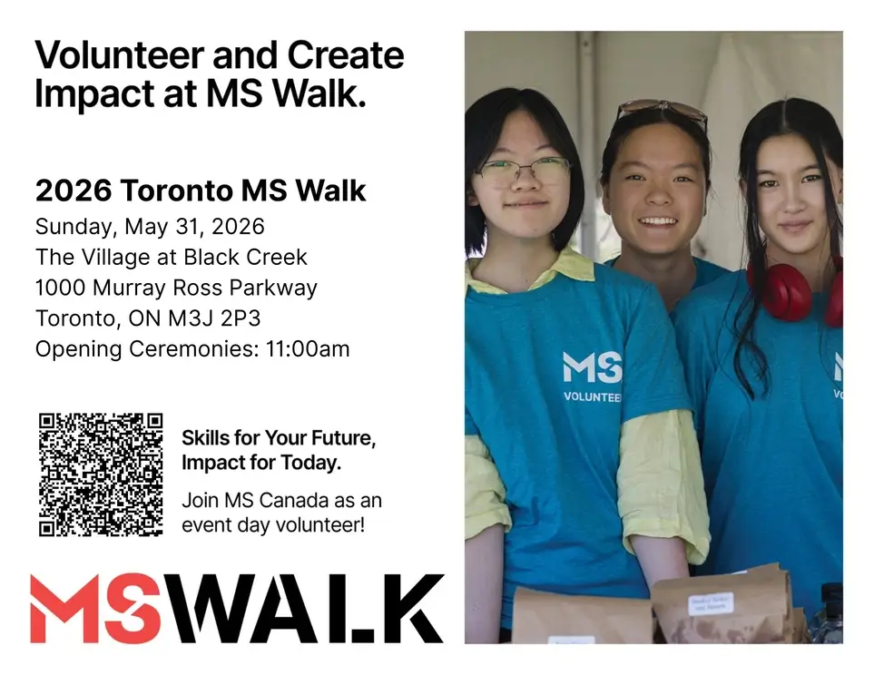 Event Day Roles for 2026 MS Walk – Toronto