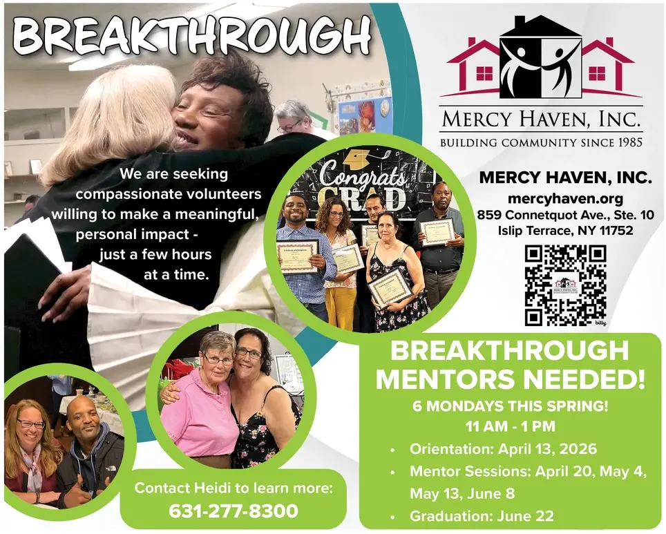 Mentor – Breakthrough Program: An outreach/educational program for our homeless, or formerly homeless community.