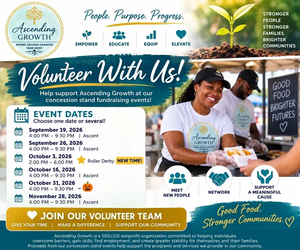 Concession Stand Volunteer – Support a Local Nonprofit