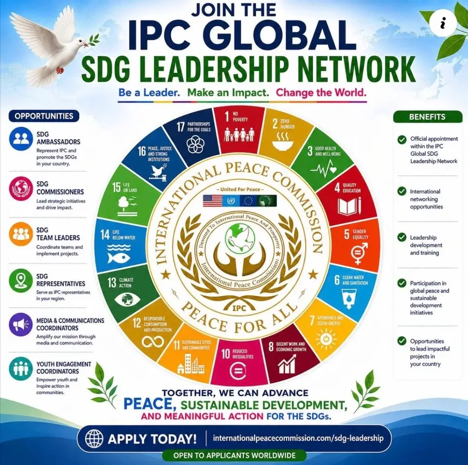 Global SDG Leadership Opportunities – SDG Commissioners & Team Leaders
