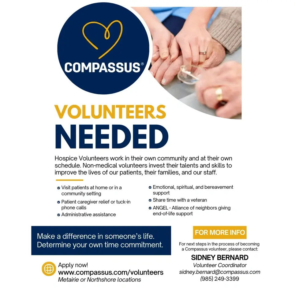 Sing or Play Music? Bring enjoyment to those on Hospice in New Orleans!