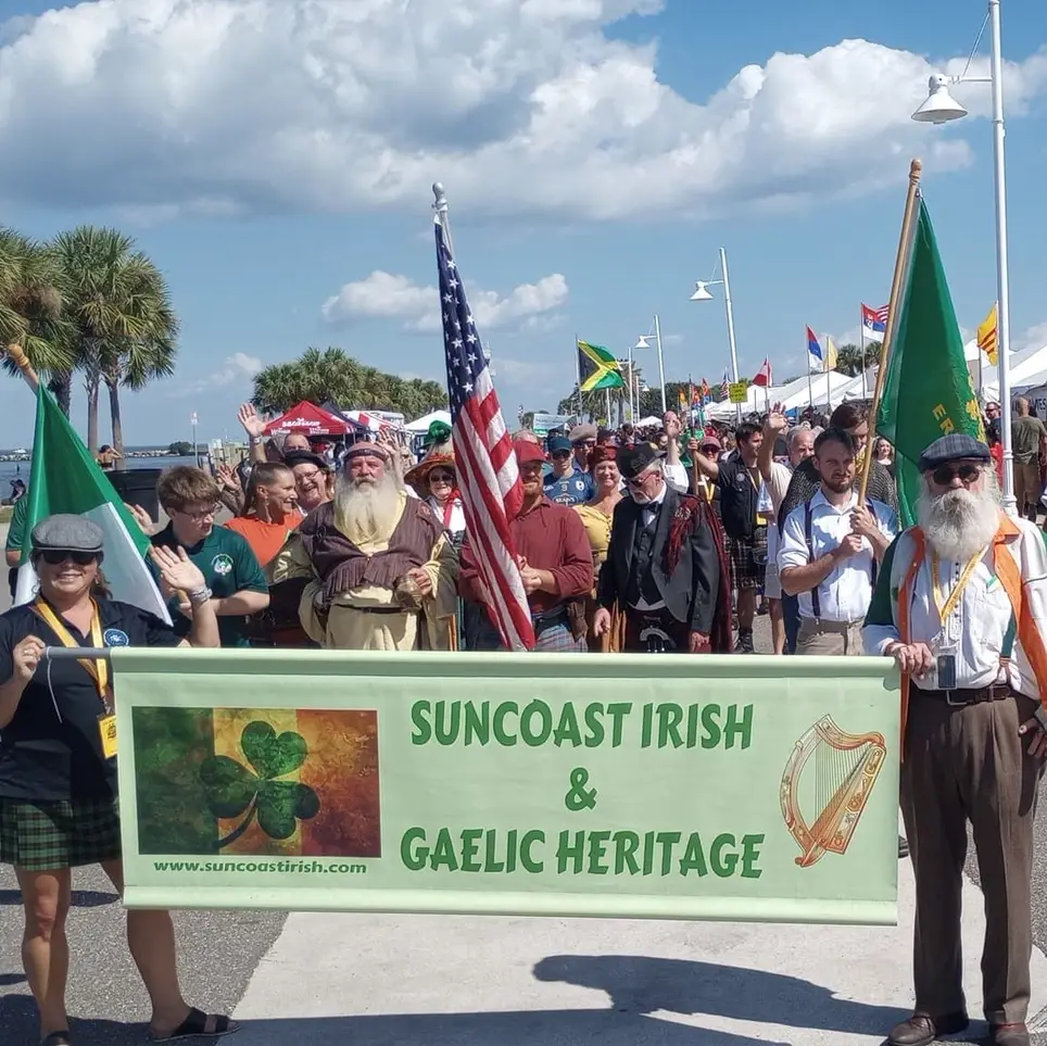 St. Petersburg International Folk Fair-Irish Village volunteers at the FAIR!