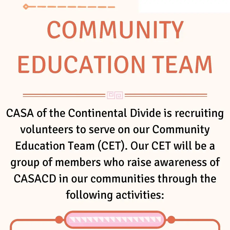 Join CASACD's Community Education Team