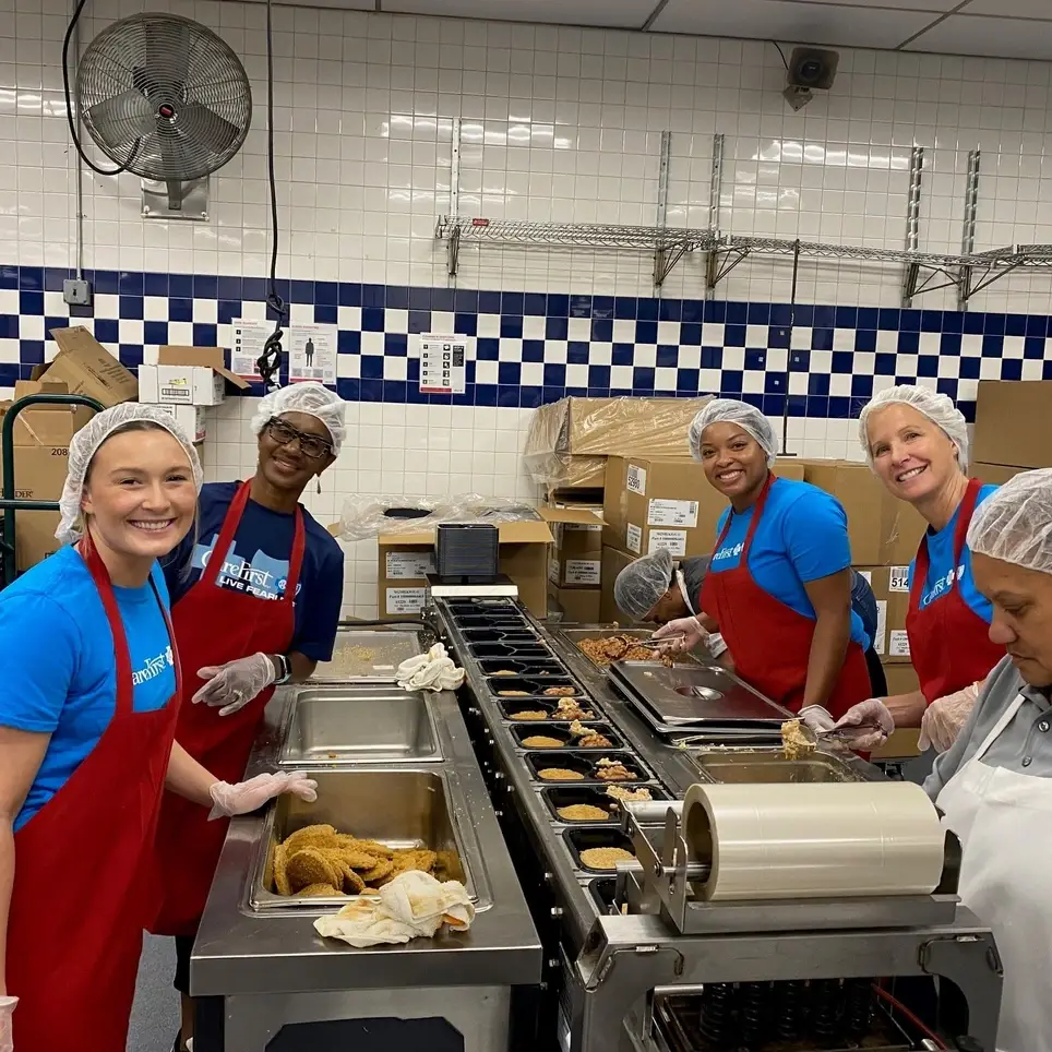 Pack Meals at Meals on Wheels of Central Maryland