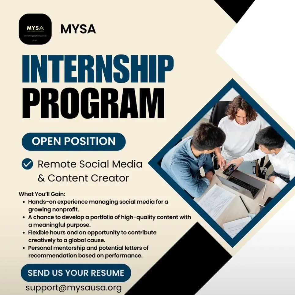 Remote Social Media & Content Creation Internship Program - Build a Global Nonprofit With Us!