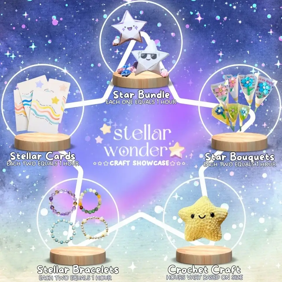 Virtual Volunteer Hours | Making origami star bouquets for hospital patients
